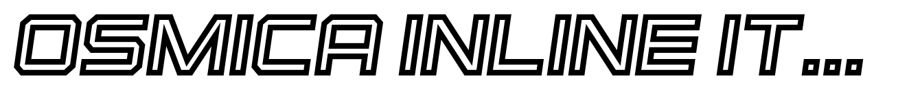 Osmica Inline Italic